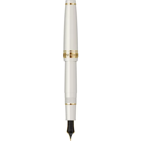 Stilou Sailor PG Slim Mini Beni White GT 14K MF