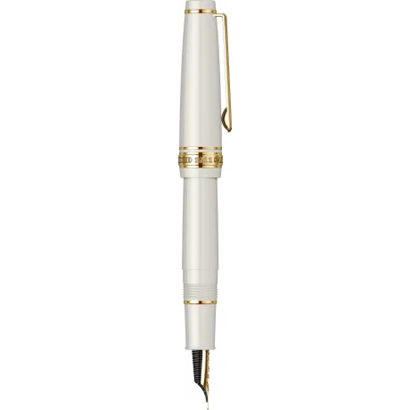 Stilou Sailor PG Slim Mini Beni White GT 14K MF