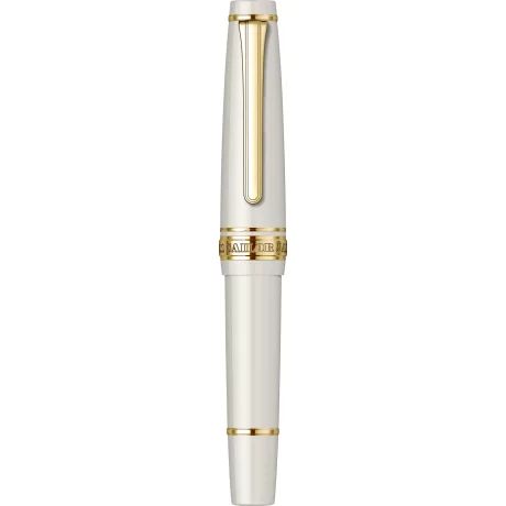 Stilou Sailor PG Slim Mini Beni White GT 14K MF