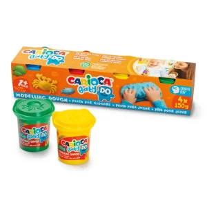 Plastilină Baby Dough Carioca 4 x 150 g, la cutie