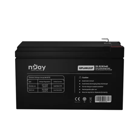 Acumulatori UPS Njoy  GPL09122F Long Life 12 V , 9 A, Borne F2, BTVACIUOCTO2FCW02B