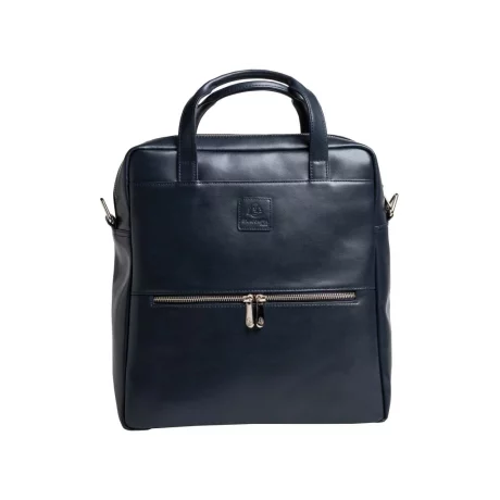 Rucsac din piele laptop 14&quot; Exactive Lady Exacompta 17237E, bleumarin