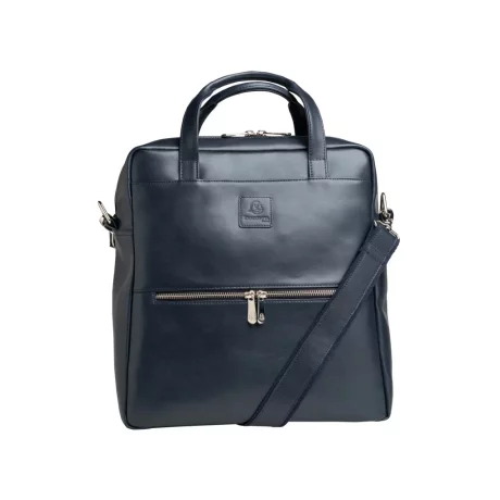 Rucsac din piele laptop 14&quot; Exactive Lady Exacompta 17237E, bleumarin