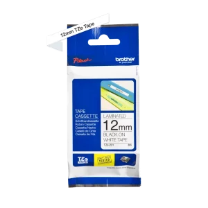 Banda Laminata Original Brother Black on White, TZE231, 12mm x 8m