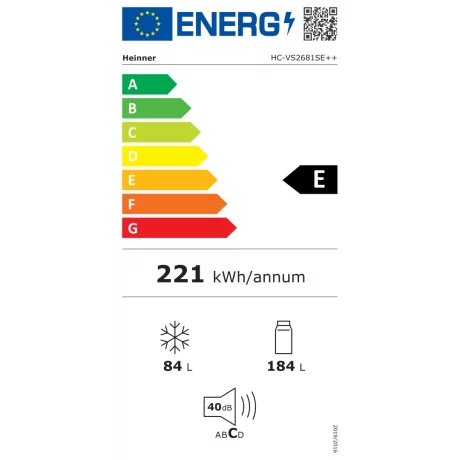 COMBINA FRIG. HEINNER HC-VS2681SE++