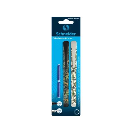 Set stilou + roller Schneider Voice + 2 rezerve/blister