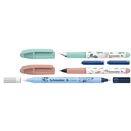 Set stilou + roller Schneider Zippi + pic Corry + 2 rezerve/blister