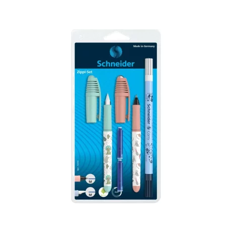 Set stilou + roller Schneider Zippi + pic Corry + 2 rezerve/blister