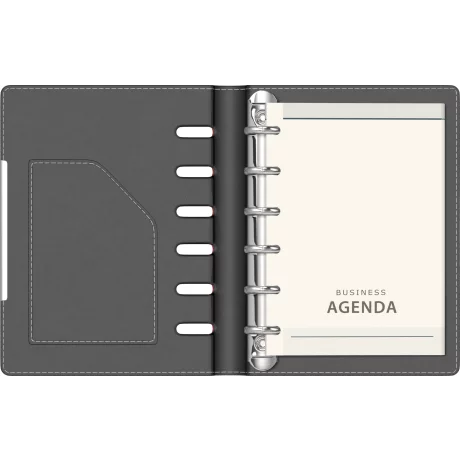 Organizer A6 6 inele burgundy