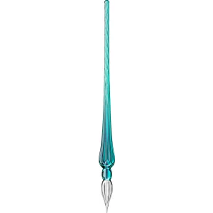Toc Caligrafic Round Glass Pen Emerald