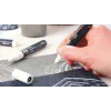 Markere pentru textile Opak Black&amp;White Kreul, 4 buc/set
