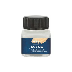 Vopsea pentru textile Javana Metallic Silver Kreul, 20 ml