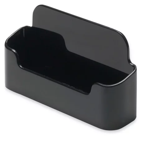 Suport carti de vizita DEFLECT-O negru, 96x45x20 mm