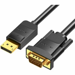 Cablu video Vention, DisplayPort(T) la VGA(T), 2m,  negru, HBLBH