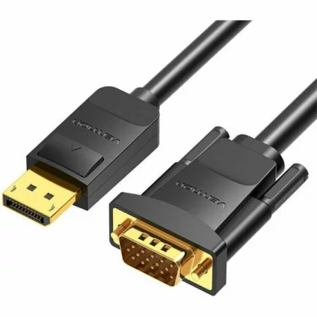 Cablu video Vention, DisplayPort(T) la VGA(T), 2m,  negru, HBLBH