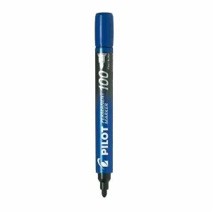 Marker Permanent Pilot 100 Varf Rotund 1.0 Mm Albastru