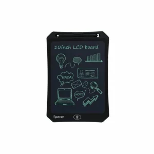 TABLETA LED SPACER pentru scris si desenat, interactiva, e-learning, 10 display, black, baterie CR2025 SPTB-LED-10