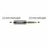 ADAPTOR audio Ugreen, 3.5 mm jack (T) la 2.5 mm (M), aurit 20502