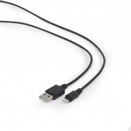 CABLU alimentare si date GEMBIRD, pt. smartphone, USB 2.0 (T) la Lightning (T), 1m, negru, &quot;CC-USB2-AMLM-1M&quot; (timbru verde 0.08 lei)