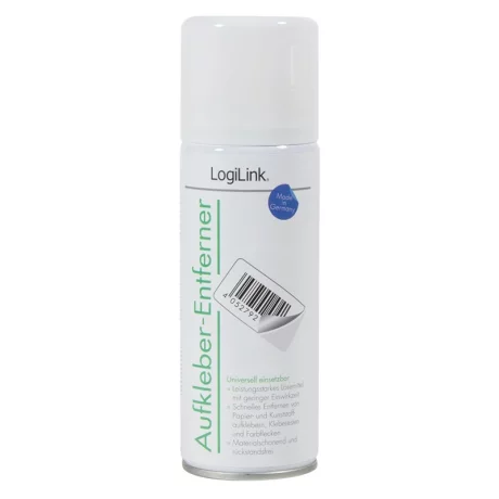SPRAY SOLVENT LOGILINK, 200ml, expunere scurta, pt. autocolante / plastic / adezivi / vopsea, &quot;RP0016&quot;