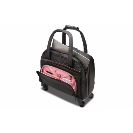 TROLLER KENSINGTON, pt. notebook de max. 15.6&quot;, 2 compartimente, buzunar frontal, waterproof,  poliester, negru, &quot;Contour&quot;,  &quot;K60380WW&quot;