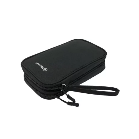 Geantă Tellur pentru organizare cabluri și accesorii, 21 x 12,5 x 6 cm, poliester, negru