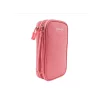 Geantă Tellur pentru organizare cabluri și accesorii, 21 x 12,5 x 6 cm, poliester, roz