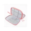 Geantă Tellur pentru organizare cabluri și accesorii, 21 x 12,5 x 6 cm, poliester, roz