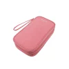 Geantă Tellur pentru organizare cabluri și accesorii, 21 x 12,5 x 6 cm, poliester, roz