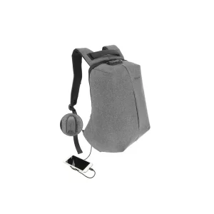 Rucsac laptop Tellur Antifurt V2, cu port USB, 15.6&quot;, gri