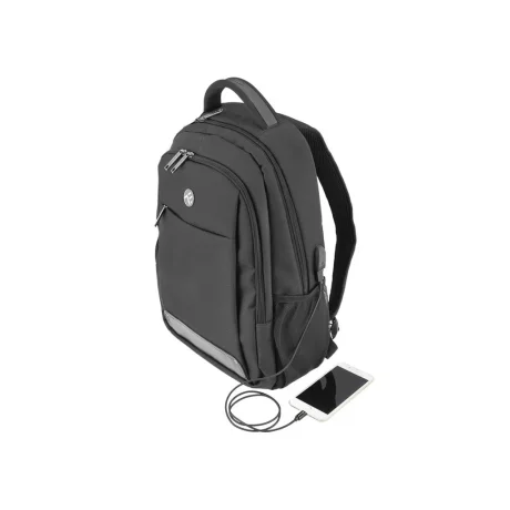 Rucsac laptop Tellur Companion, cu port USB, 15.6&quot;, negru