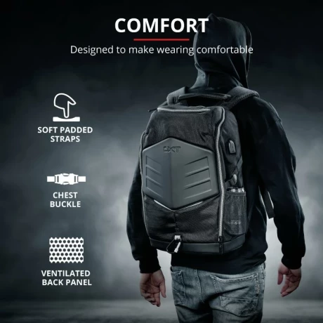 Trust GXT 1255 Outlaw Backpack Black 15&quot;