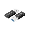 Adaptor Tellur USB-A (tată) la USB-C (mamă), aluminiu