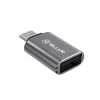 Adaptor Tellur USB-C (tată) la USB-A (mamă), 10Gbps, 3A, aluminiu