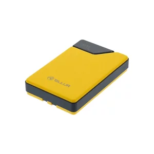 Baterie externă Tellur 10000mAh, USB-C + Lightning cabluri incorporate, QC3.0, PD, galben