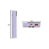 Baterie externă Tellur 10000mAh, USB-C + Lightning cabluri incorporate, QC3.0, PD, mov