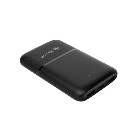 Baterie externă Tellur 5000mAh 2xUSB+USB-C+MicroUSB, negru