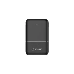 Baterie externă Tellur 5000mAh 2xUSB+USB-C+MicroUSB, negru