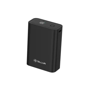 Baterie externă Tellur Compact Pro PD702 20000mAh QC3.0 22.5W + PD20W, LCD display, negru