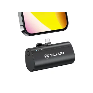 Baterie externă Tellur PD201 5000mAh, QC3.0 18W + PD20W, USB-C, negru