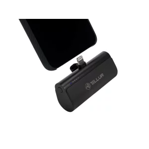 Baterie externă Tellur PD203 5000mAh, QC3.0 18W + PD20W, Lightning, negru