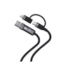 Cablu 4in1 Tellur USB/Type-C to Type-C (PD65W)/Lightning (PD20W), 1m, negru