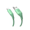 Cablu silicon Tellur USB to Lightning, 3A, 1m, verde