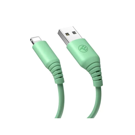 Cablu silicon Tellur USB to Lightning, 3A, 1m, verde