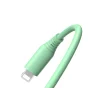 Cablu silicon Tellur USB to Lightning, 3A, 1m, verde