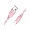 Cablu silicon Tellur USB to Type-C, 3A, 1m, roz