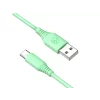 Cablu silicon Tellur USB to Type-C, 3A, 1m, verde