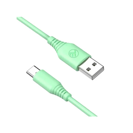 Cablu silicon Tellur USB to Type-C, 3A, 1m, verde
