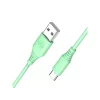 Cablu silicon Tellur USB to Type-C, 3A, 1m, verde