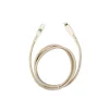 Cablu Tellur Green Type-C to Lightning, 2.4A, PD20W, 1m, nailon, crem